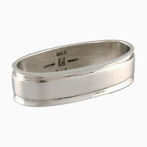 Pyramid Napkin Ring in Sterling Silver from Georg Jensen