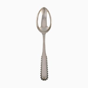 Rope Dessert Spoon in Silver from Georg Jensen