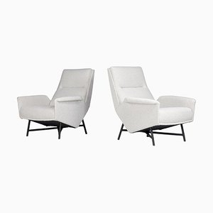 Mid-Century Modern Lounge Chairs in Boucle by Guy Besnard, 1959, Set of 2