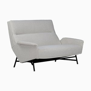 Mid-Century Modern Lounge Sofa in Bouclé by Guy Besnard, 1959