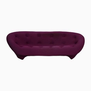 Divano a tre posti Ploum in tessuto viola di Ligne Roset