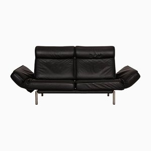 Black Leather DS 450 Two-Seater Sofa from de Sede