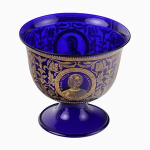 Coppa nuziale in vetro di Murano
