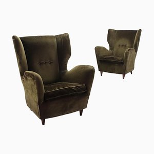Bergere Armchairs, 1950s, Set of 2