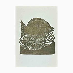 Jean Lurçat, Fish, Original Lithograph, Mid-20th-Century