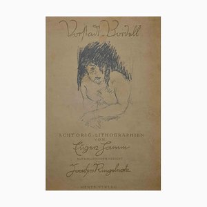 Eugen Hamm, Cover for Vorstadt-Brodel, Original Lithograph, 1922