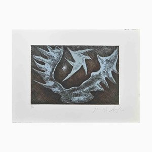 Pericles Fazzini, Composition, Original Etching, 1970s