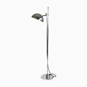 Italian Adjustable Space Age Chrome Floor Lamp in Reggiani Style by Goffredo Reggiani