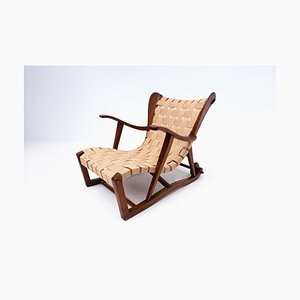 Italian Lounge Chair by Guglielmo Pecorini, 1950s