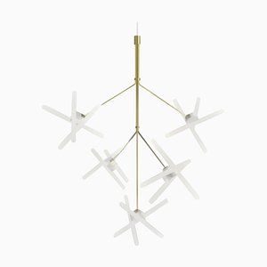 Forgotten Steel Chandelier Lamp by Pepe Cortes for Bd Barcelona