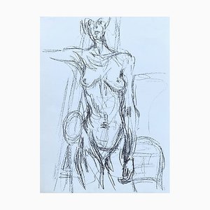 Alberto Giacometti, Nudo, 1961, Litografia originale