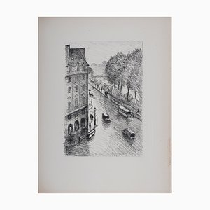 Albert Marquet, Rue De Paris, Rhapsodie Parisienne, 1950, Litografía