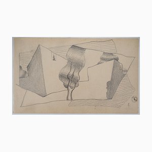 Léopold Survage, Cubist Landscape, Original Drawing