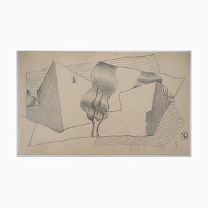 Léopold Survage, Cubist Landscape, Original Drawing