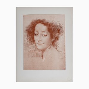 Lucien Levy-Dhurmer, Belle D'antan, 1897, Lithografie auf Velin