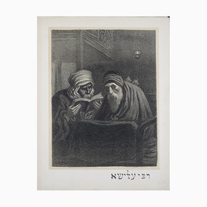 Alphonse Levy, Rabbi Elisha, 1897, Litografía sobre papel tejido