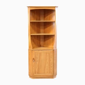 Slim Eckschrank aus Ulmenholz von Ercol