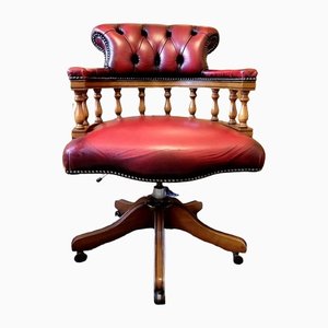 Chesterfield Style Captain's Swivel Chair