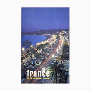 France France Travel Poster of Nice von Trubert, 1950er