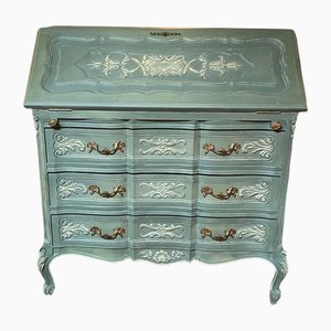 French Hand Painted Oak Lady's Desk