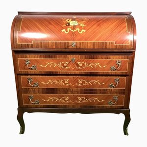 Late Baroque or Louis XVI Style Cylinder Secretaire, 1950