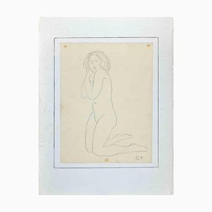 Tibor Gertler, Nudo, Disegno originale, metà del XX secolo