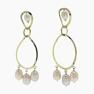 Aretes Luise de oro amarillo