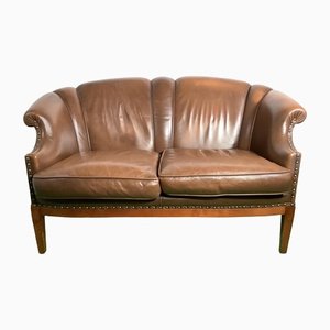 Leather Chesterfield 2-Seater Sofa, 1970