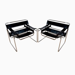 Wassily B3 Armchairs by Marcel Breuer, Early 20th-Century, Set of 2