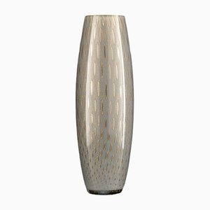 Slim Big Italienische Mocenigo Vavaso Vase aus Muranoglas in Gold & Grau von Marco Segantin für VGnewtrend