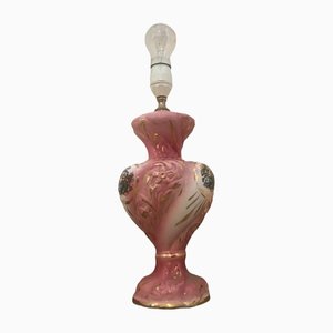 Italienische Tischlampe mit Keramikfuß, 1970er