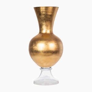 Vergoldete Glas Lady Vase von VGnewtrend