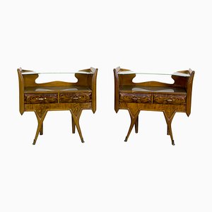 Comodini, anni '50, set di 2
