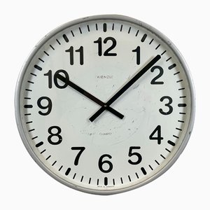 Large Industrial Grey Wall Clock from Kienzle, 1980s