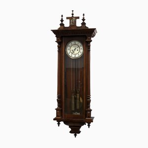 19th Century Walnut Wall Pendulum Clock