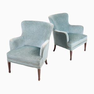 Mid-Century Lounge Chairs by Frits Henningsen, 1950s, Set of 2