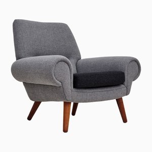 Danish Chair in Wool by Kurt Østervig, 1960s
