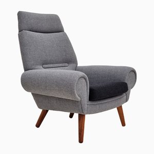 Danish High Chair in Wool by Kurt Østervig, 1960s