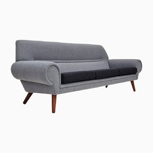 Danish Three Seater Sofa in Wool by Kurt Østervig, 1960s