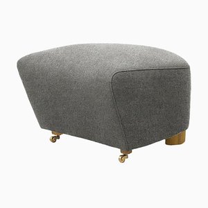 Grey Natural Oak Hallingdal the Tired Man Footstool from by Lassen