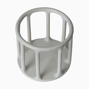 Medium Minimalist Cylindrical Basket by Sollene Belloir