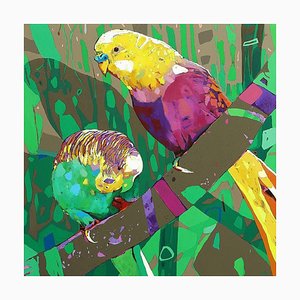 Rafal Gadowski, Parrots 08, 2022, Oil on Canvas