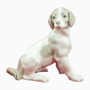 Seated Dog L/N 1014 Ceramic Figure from Nao / Lladro