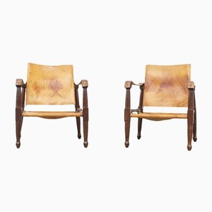 Scandinavian Safari Chairs by Kaare Klint, 1960s, Set of 2
