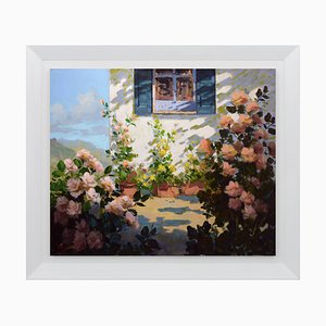 Renato Criscuolo, the Window of the House, olio su tela, con cornice, Italia