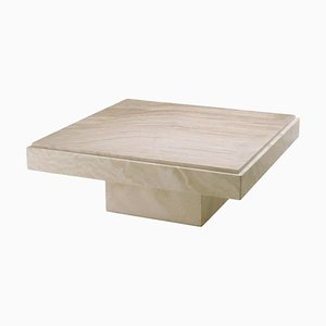 Travertine Coffee Table by Pacific Compagnie Collection