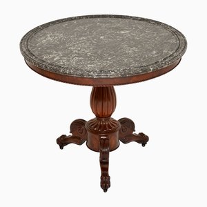 Antique French Marble Top Gueridon Table