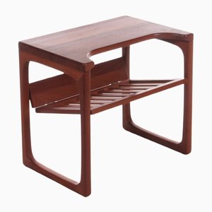 Vintage Teak Table With Magazine Rack by Gelsted, 1970