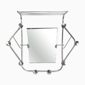 Specchio da parete Art Deco in alluminio