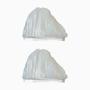 Lámparas de mesa Iceberg de Carlo Nason para Mazzega, años 60. Juego de 2